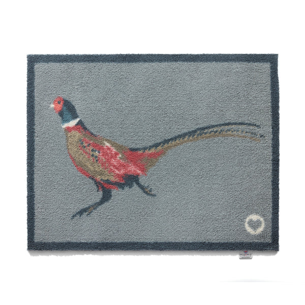 hug rug Pheasant 1 Grey Washable Doormat