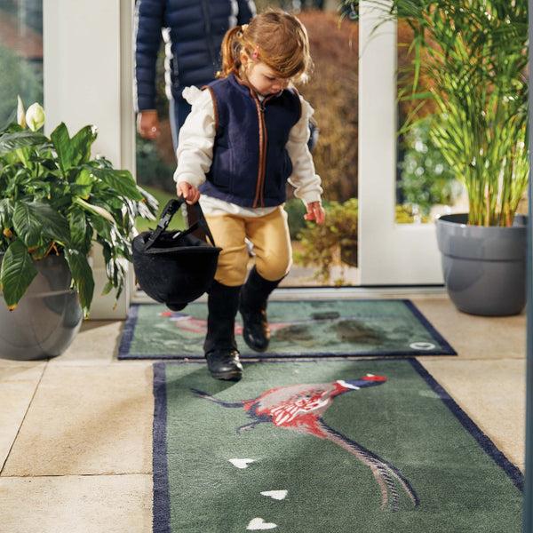 Hug Rug Pheasant Green 2 Washable Doormat