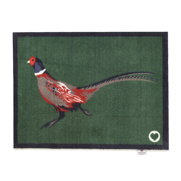 hug rug Pheasant Green 2 Washable Doormat