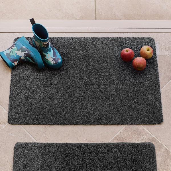 Hug Rug Plain Fleck - Charcoal Grey Doormat