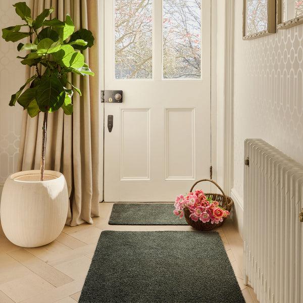 Hug Rug Plain Fleck - Sage Green Doormat