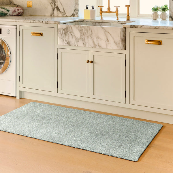 Hug Rug Plain Fleck - Soft Green Doormat