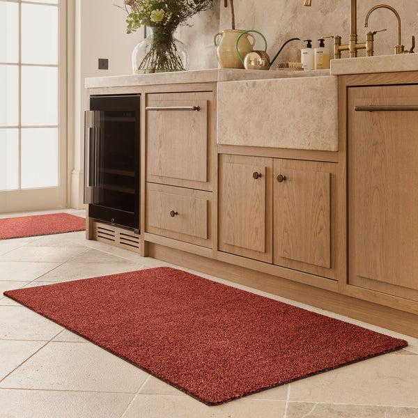 Hug Rug Plain Fleck - Terracotta Doormat
