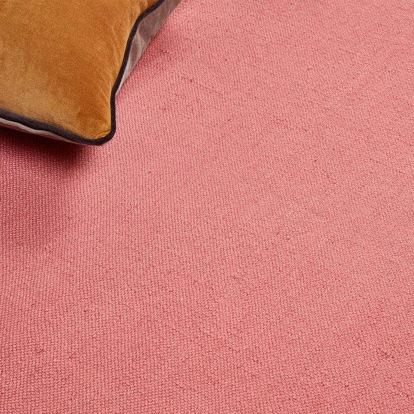 Hug Rug Plain Washable Rug Coral Pink