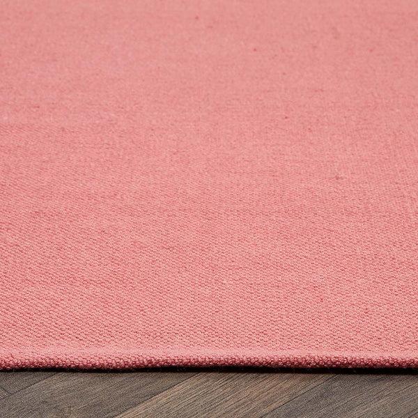 Hug Rug Plain Washable Rug Coral Pink