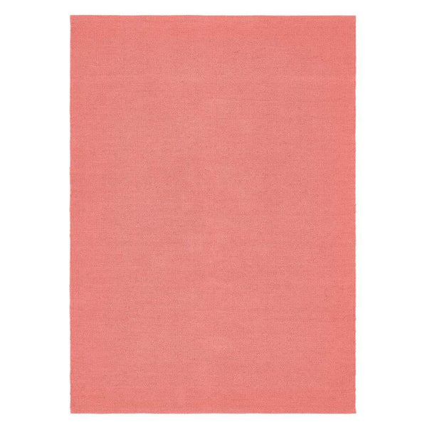 hug rug Plain Washable Rug Coral Pink