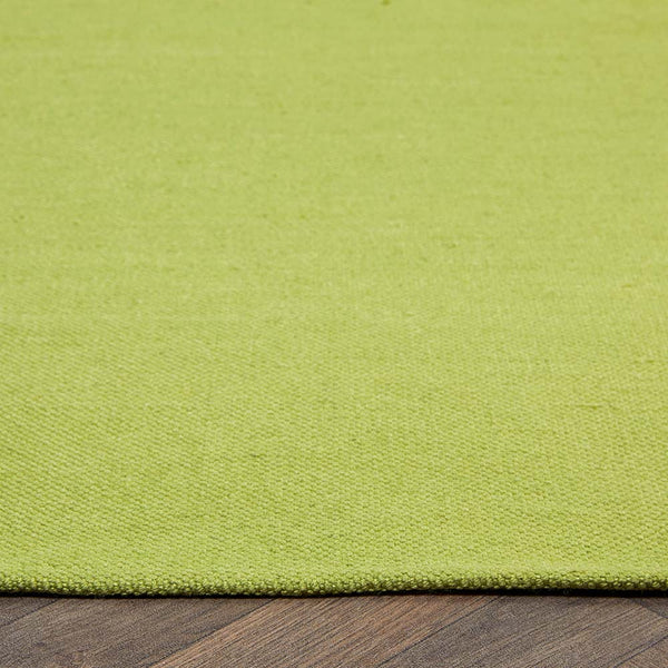 Hug Rug Plain Washable Rug Green