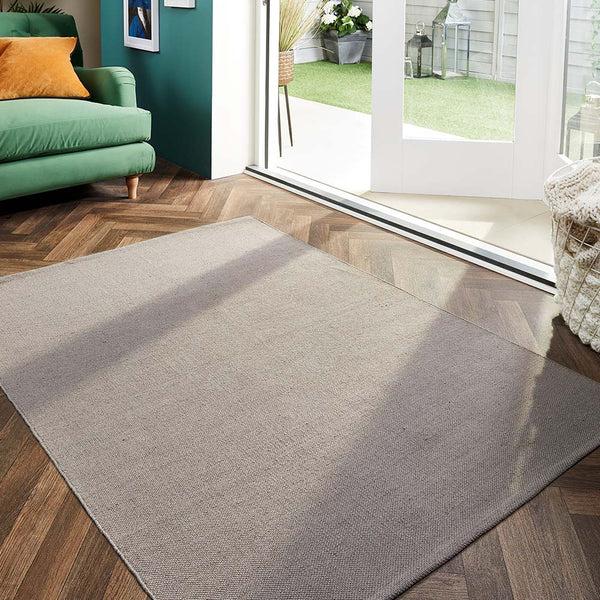 Hug Rug Plain Washable Rug Warm Grey
