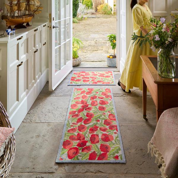 Hug Rug Poppies Galore Washable Doormat
