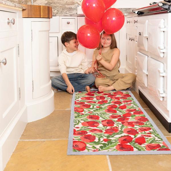 Hug Rug Poppies Galore Washable Doormat