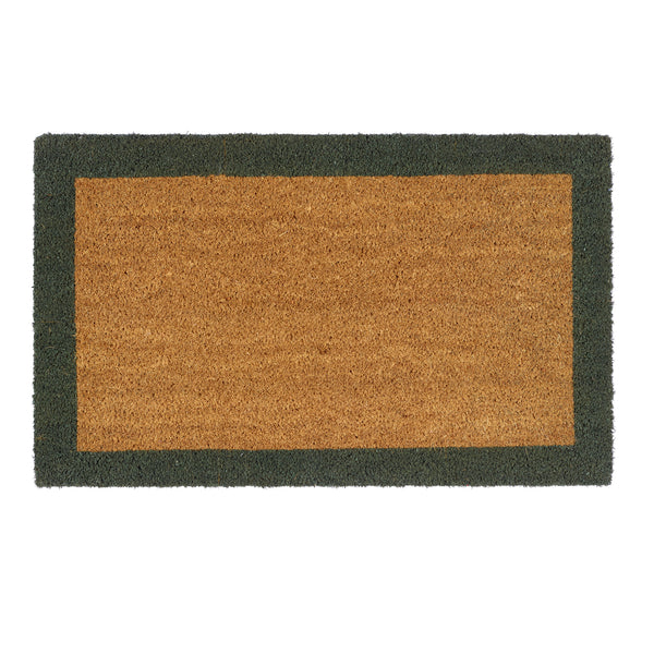 hug rug Printed Coir Border Green Doormat