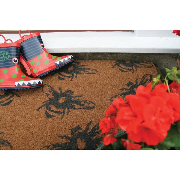 Hug Rug Printed Coir Buzzy Bees Doormat