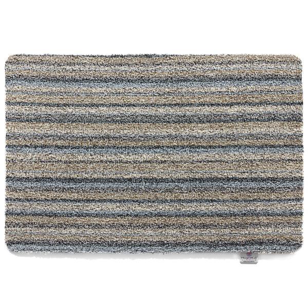hug rug Ribbon Grey Striped Washable Doormat