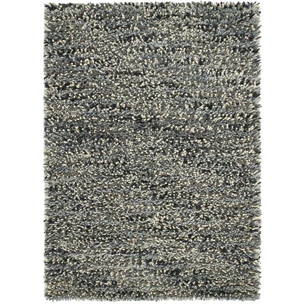 hug rug Rocks Shaggy Wool Rug Grey