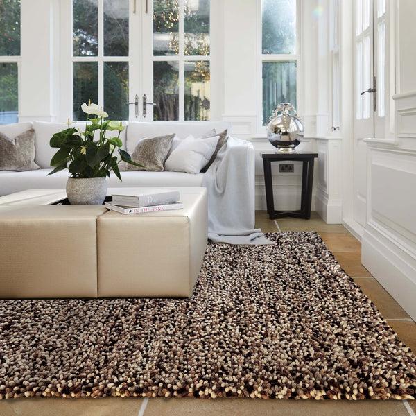 Hug Rug Rocks Shaggy Wool Rug Natural