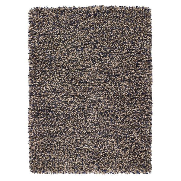 hug rug Rocks Shaggy Wool Rug Navy