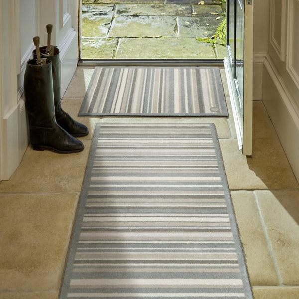 Hug Rug Sage Stripe Washable Doormat