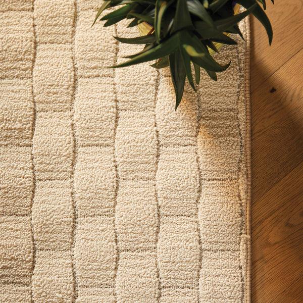 Hug Rug Sculptured Basketweave Rug Ivory