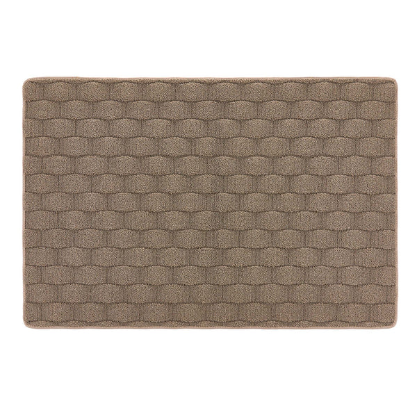 hug rug Sculptured Washable Basketweave Rug Mink