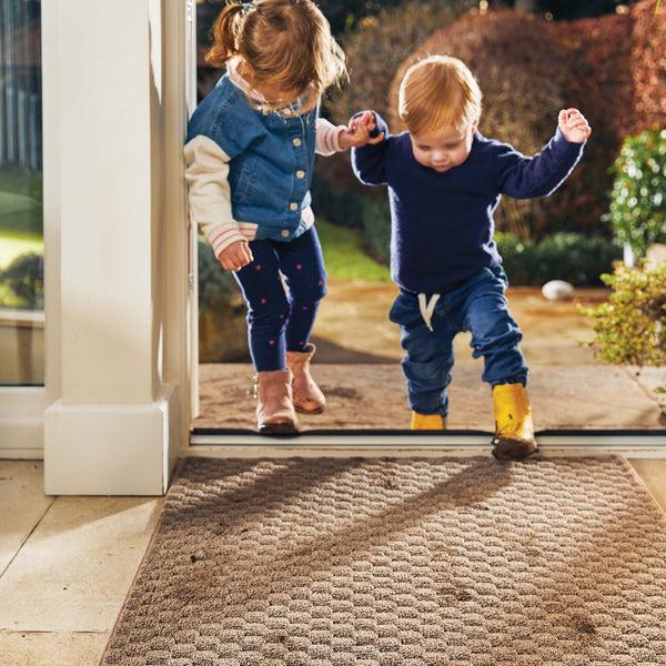 Hug Rug Sculptured Washable Honeycomb Rug Mink