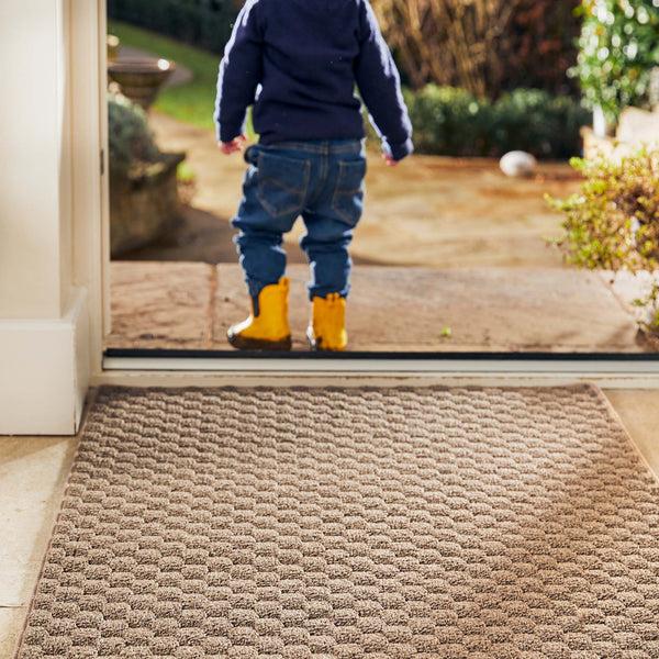 Hug Rug Sculptured Washable Honeycomb Rug Mink