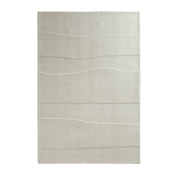 hug rug Sculptured Wool Rug Rock Cream