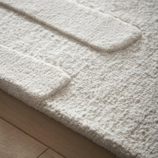 Hug Rug Sculptured Wool Rug Stone Oatmeal