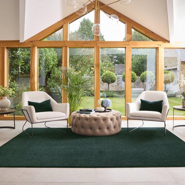 Hug Rug Sense Washable Rug Forest Green