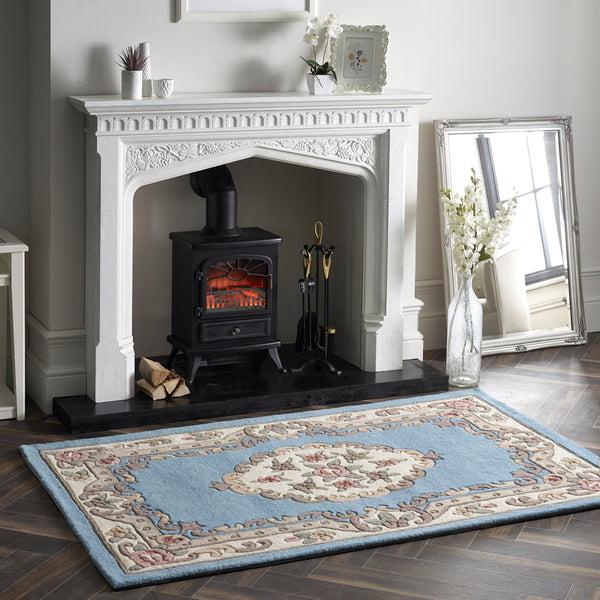 Hug Rug Shensi Aubusson Rug In Blue