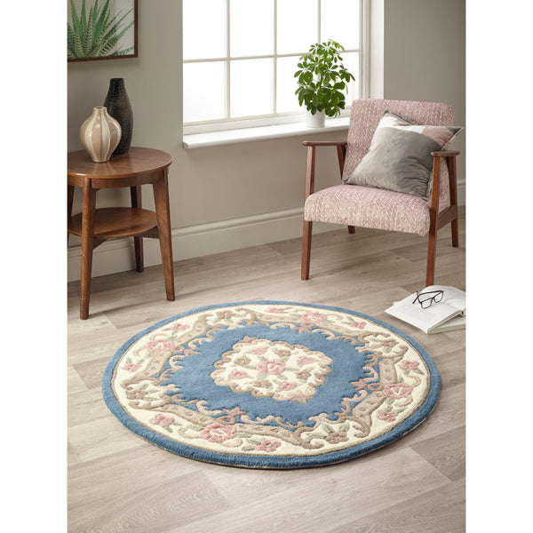 Hug Rug Shensi Aubusson Rug In Blue