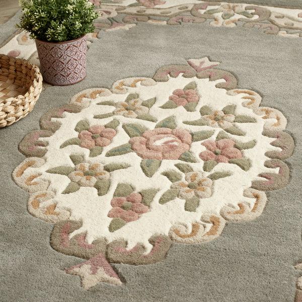 Hug Rug Shensi Aubusson Rug In Grey