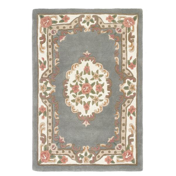 hug rug Shensi Aubusson Rug in Grey
