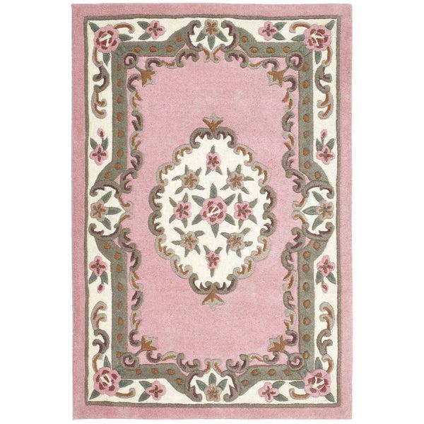 hug rug Shensi Aubusson Rug in Pink