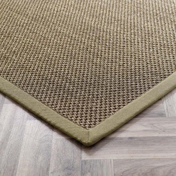 Hug Rug Sisal Rug Green With Sage Green Border