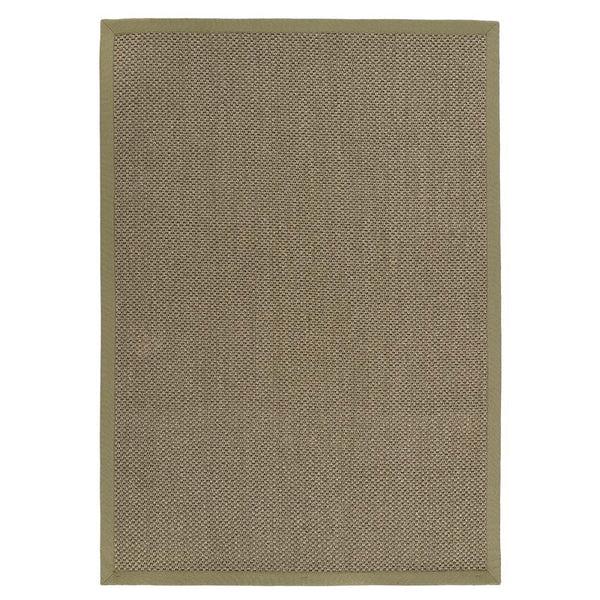 hug rug Sisal Rug Green with Sage Green Border