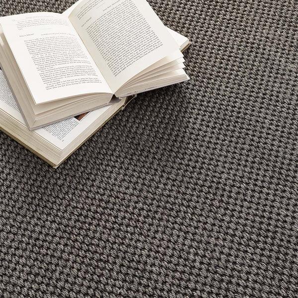 Hug Rug Sisal Rug Grey With Dark Grey Border