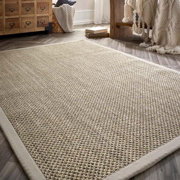 Hug Rug Sisal Rug Light Beige With Sand Border