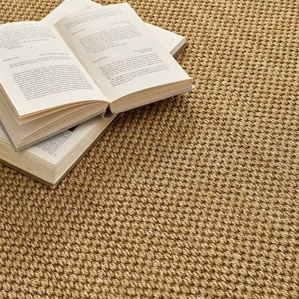 Hug Rug Sisal Rug Natural With Dark Brown Border