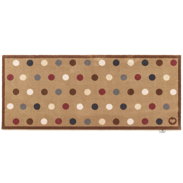 Hug Rug Spot 10 Brown Washable Doormat