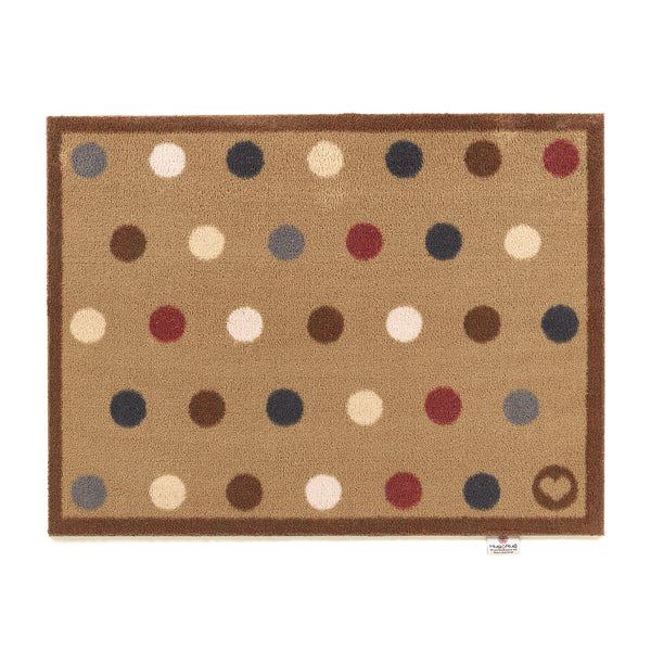 hug rug Spot 10 Brown Washable Doormat