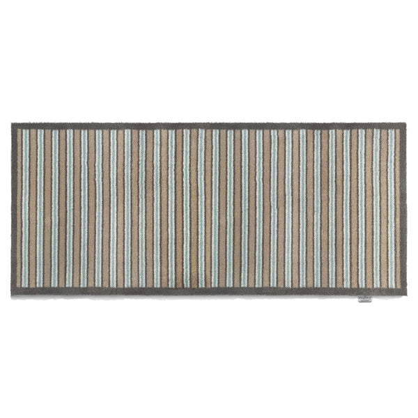 Hug Rug Stripe 83 Beige/Blue Washable Doormat
