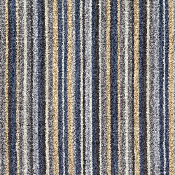 Hug Rug Stripe 88 Blue/Grey Washable Doormat
