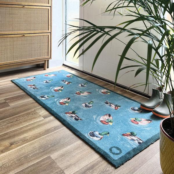 Hug Rug Swimming Ducks Washable Doormat