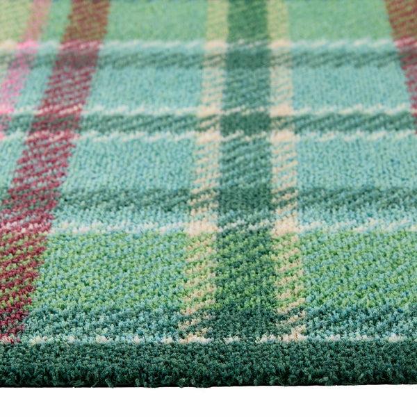 Hug Rug Tartan Green Washable Doormat