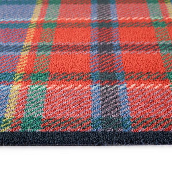 Hug Rug Tartan Red/Blue Washable Doormat