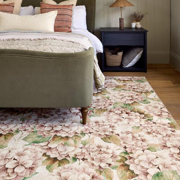 Hug Rug Wild Hydrangea Eco-Washable Rug