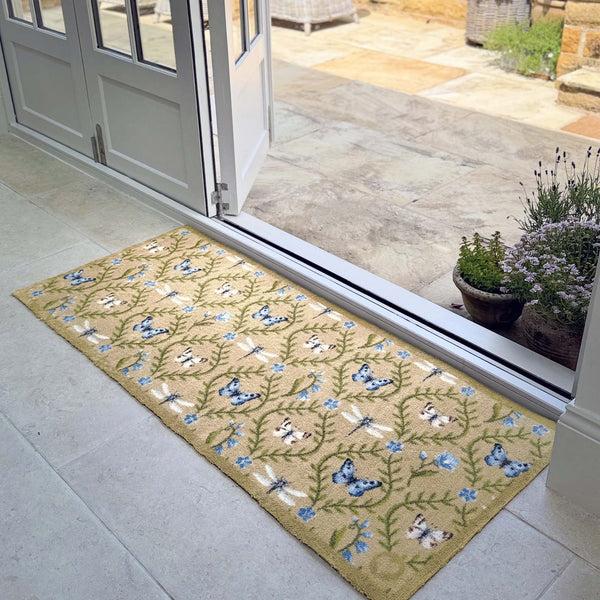Hug Rug Wild Meadow Beige Green Doormat