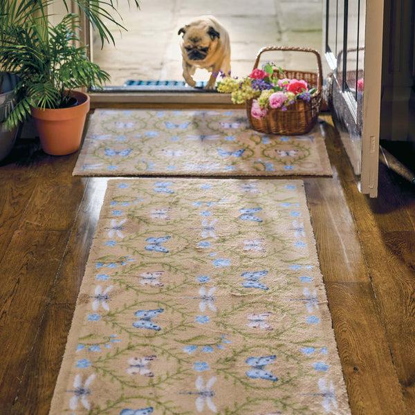Hug Rug Wild Meadow Beige Green Doormat