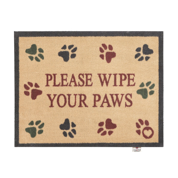 hug rug Wipe Your Paws Beige Washable Doormat
