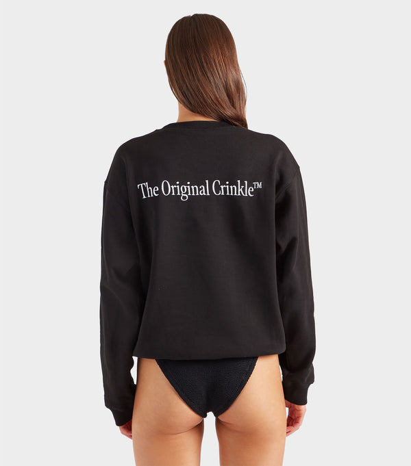 Hunza G 80s Logo Sweatshirt Black